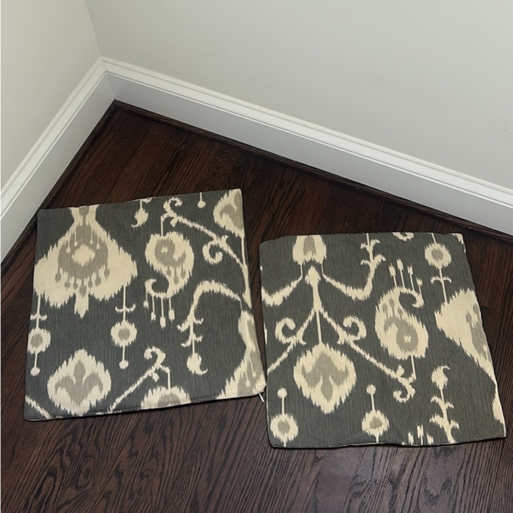 Custom Ikat Throw Pillow Covers